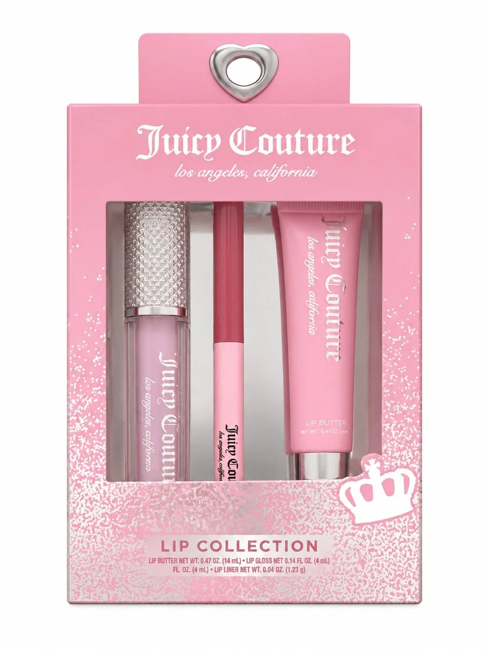 Juicy Couture Pink Lip Collection – Gloss, Butter & Liner Set